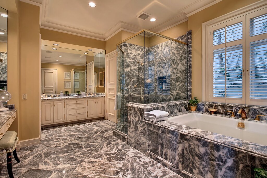 Marble bathrooms