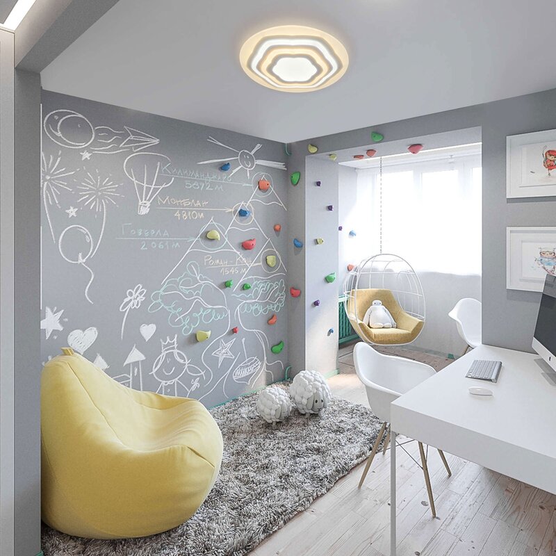 Options for the interior of a children's room