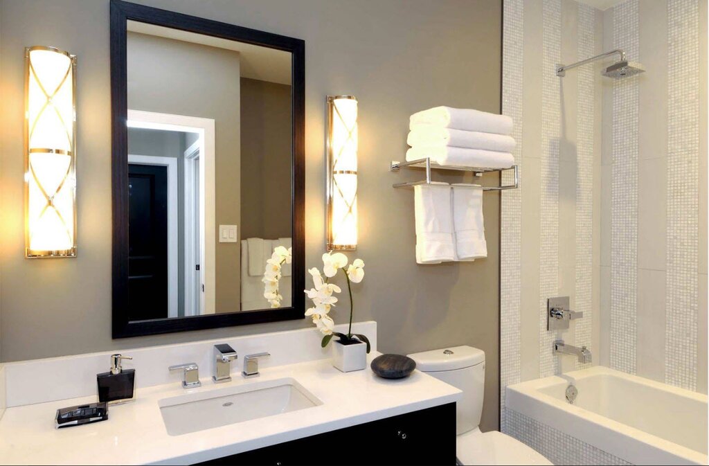 Options for lighting in the bathroom