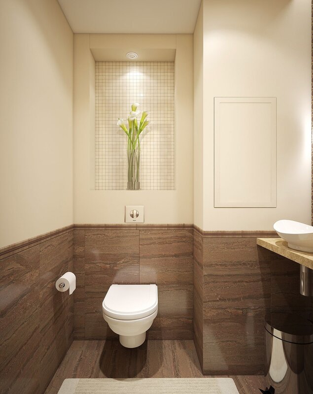 Options for tiling toilet decor 8 фото