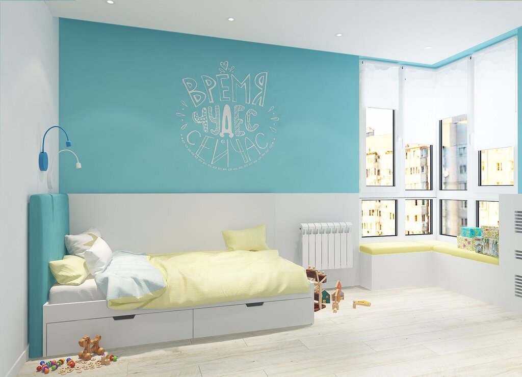 Options for painting walls in a children's room