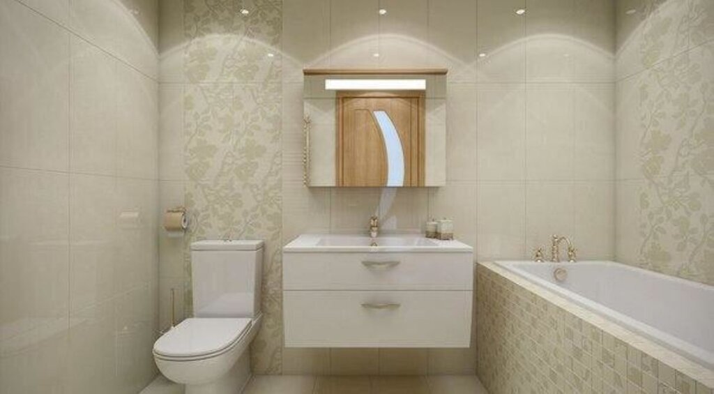 Options for renovating a combined bathroom 9 фото