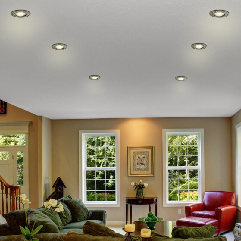 Lighting options for a stretch ceiling