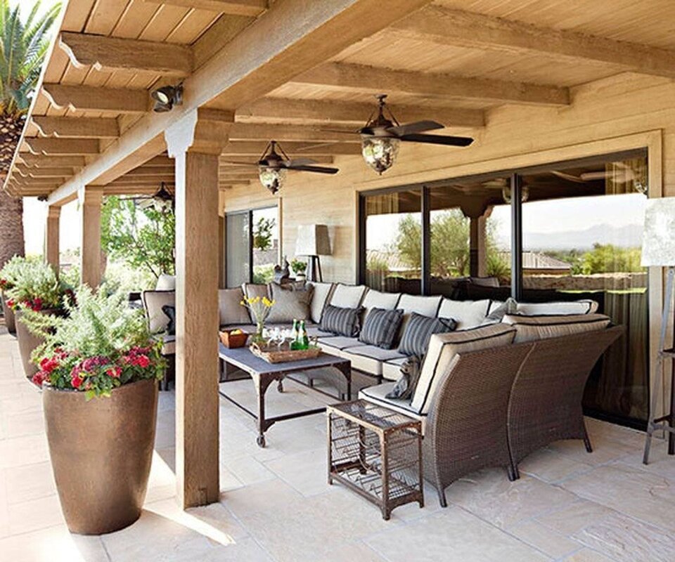 The veranda in the private house