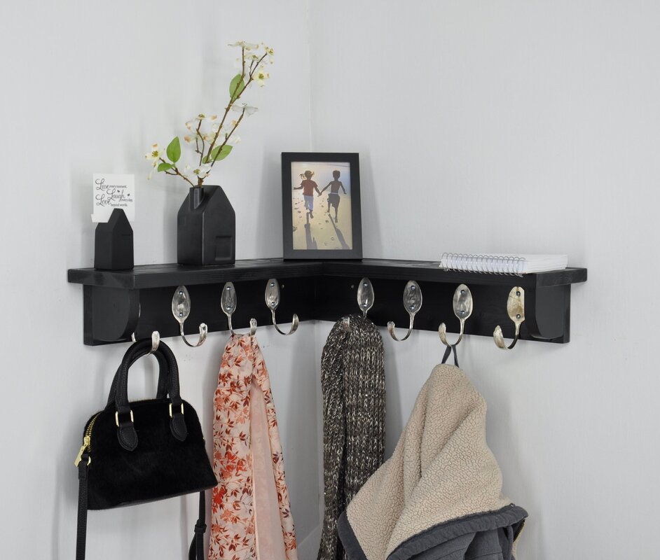 Coat rack with shelf for the hallway