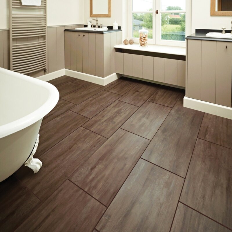 Vinyl floor tiles for the bathroom