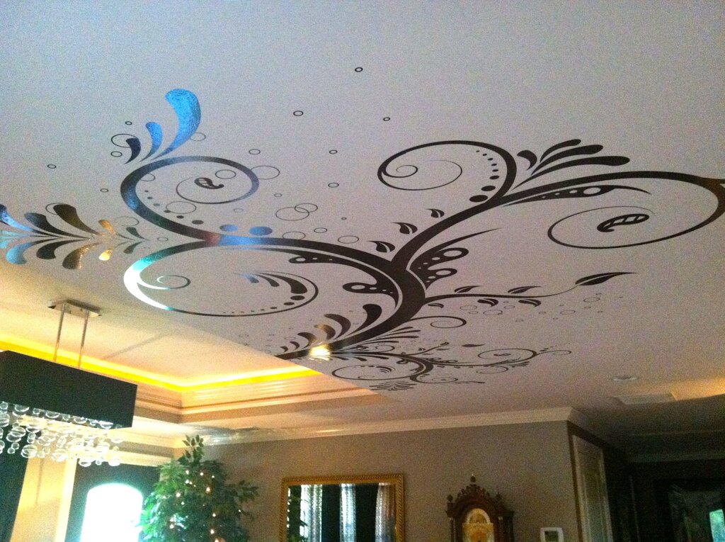 Vinyl stickers on the ceiling