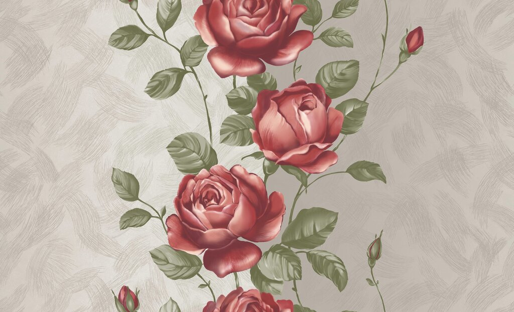 Vinyl wallpaper with flowers