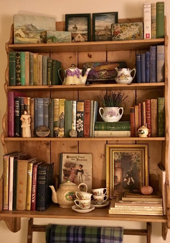 Vintage bookshelves