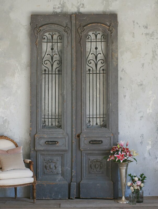 Vintage entrance doors