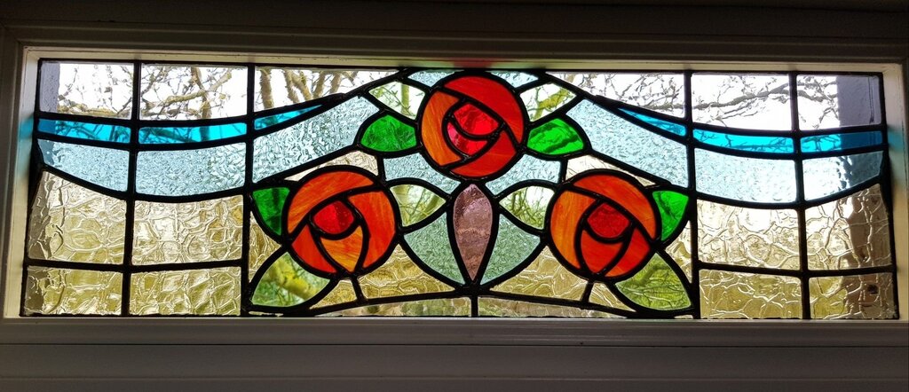 Stained glass film for windows