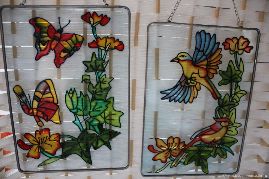 Stained glass window stickers