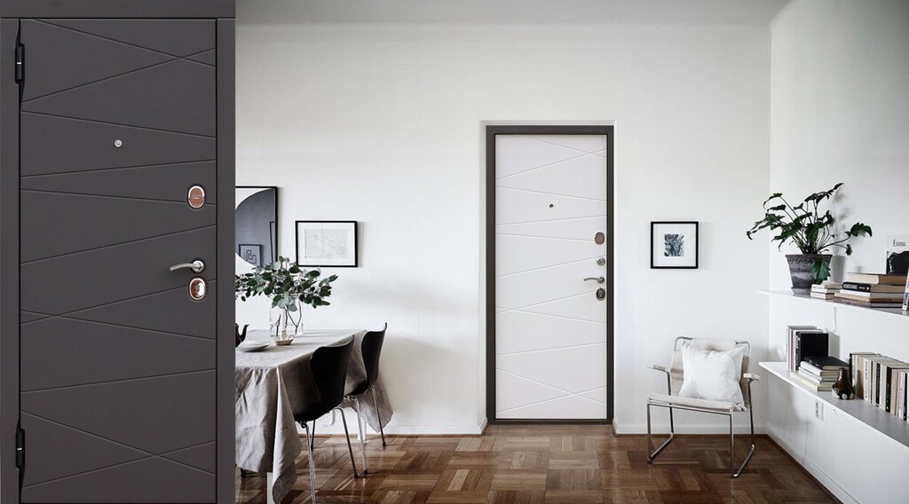 Entrance doors in the apartment interior