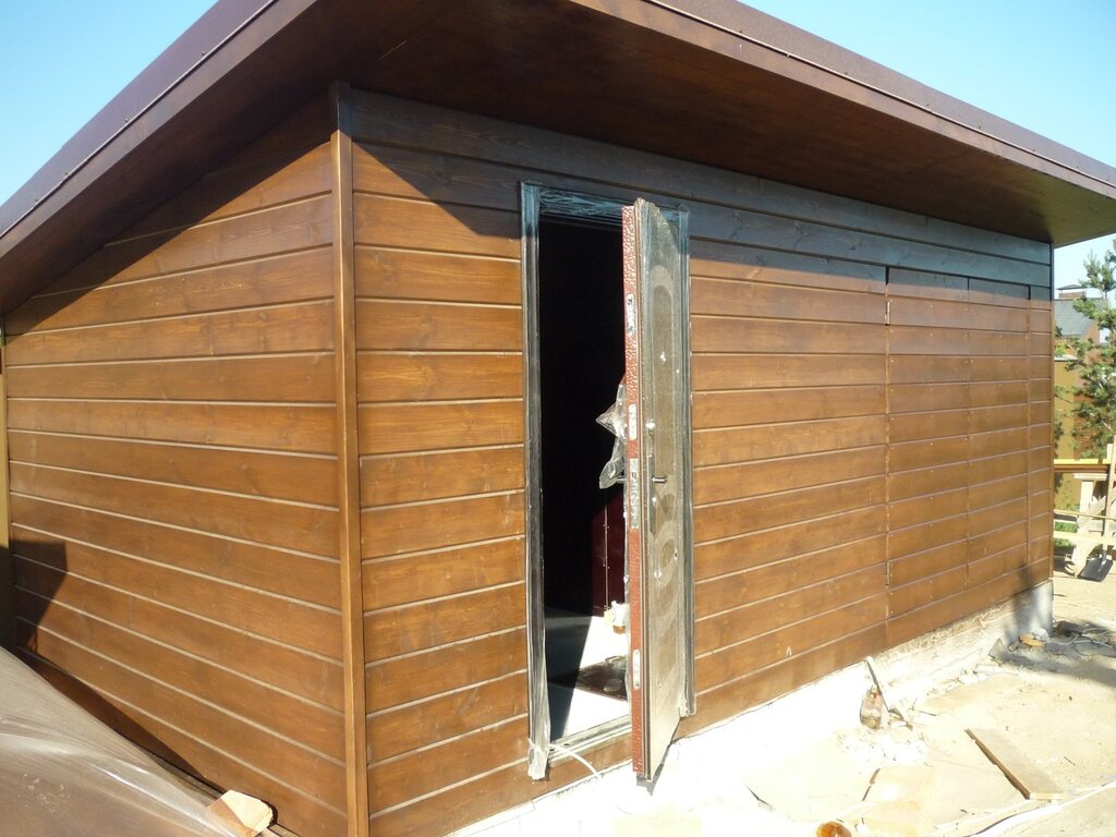 Exterior finish of the shed