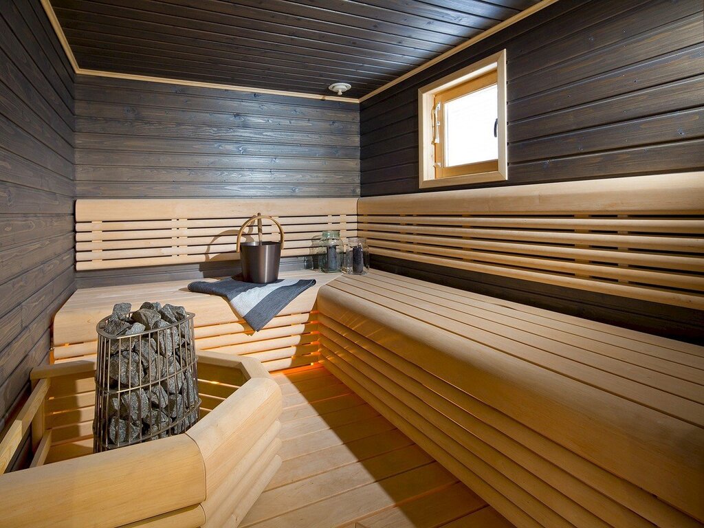 Interior finishing of a timber bathhouse