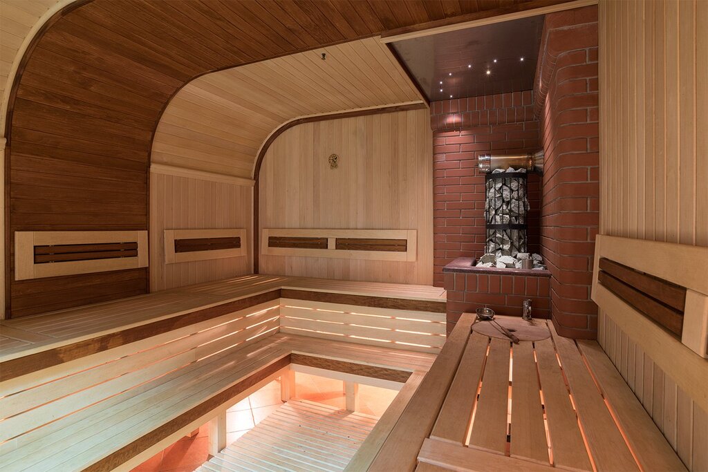 Interior finishing of the sauna