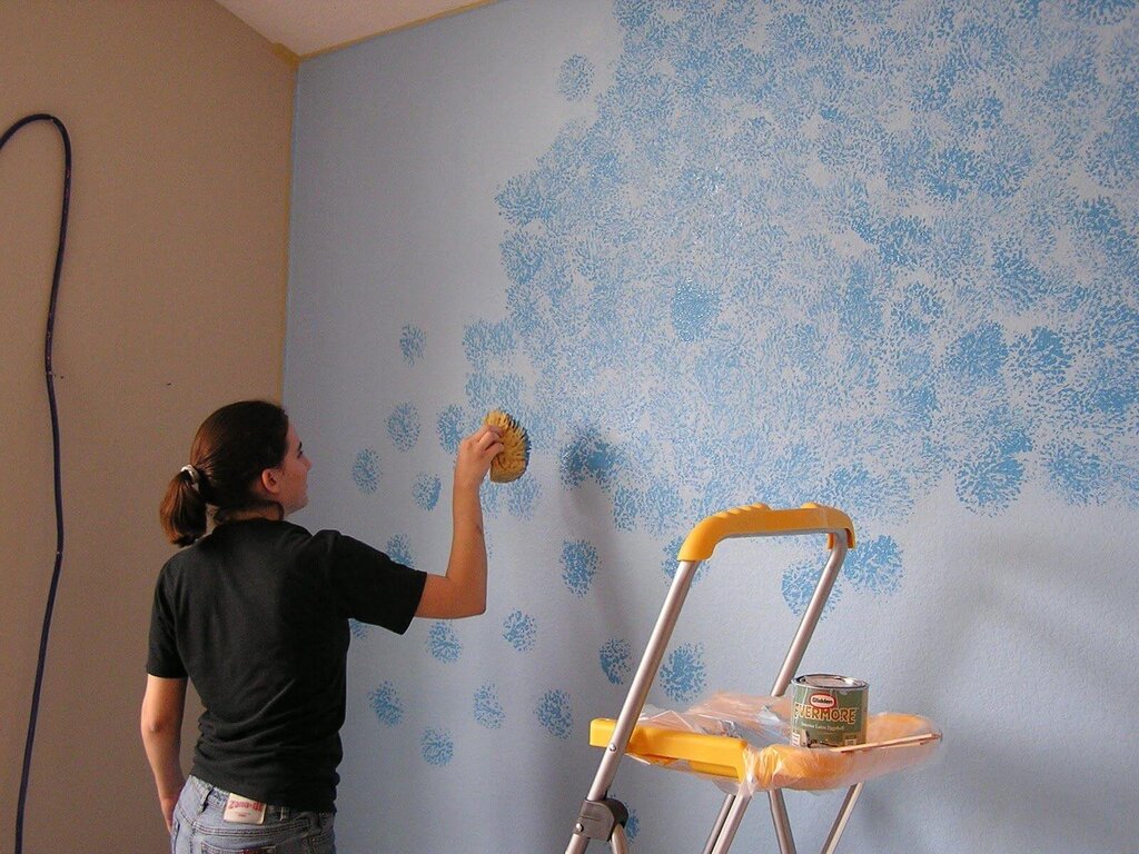 Water-based paint for room walls