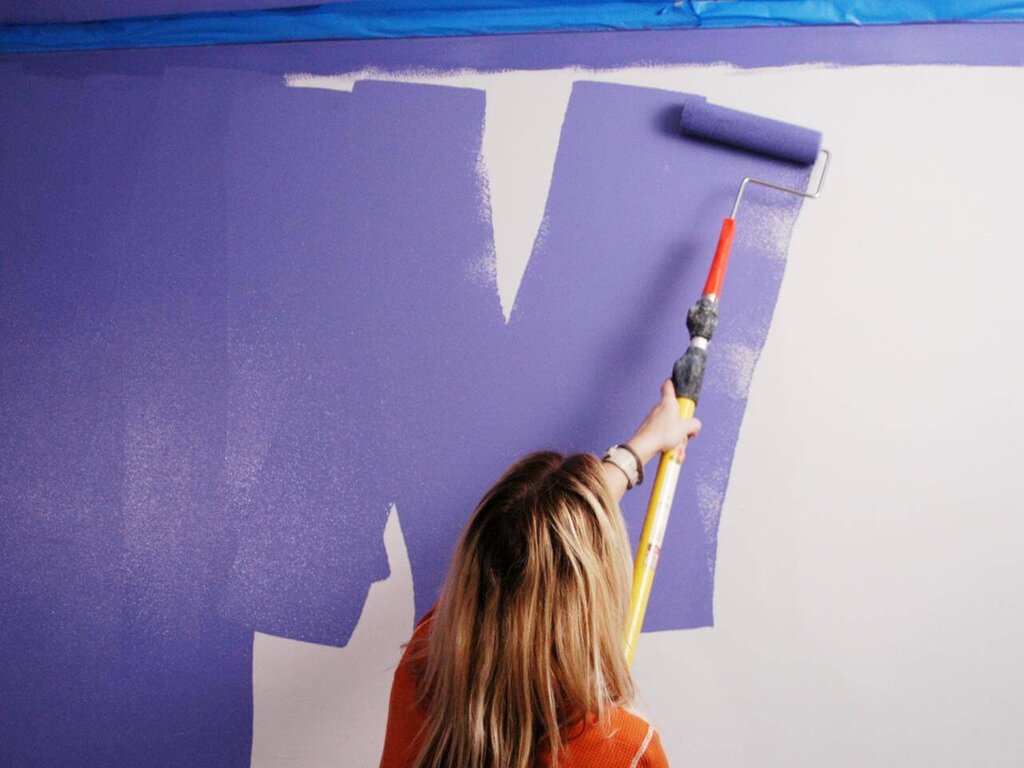 Water-based paint for walls