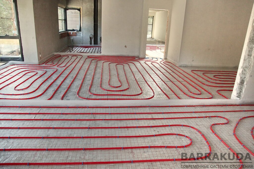 Water electric underfloor heating