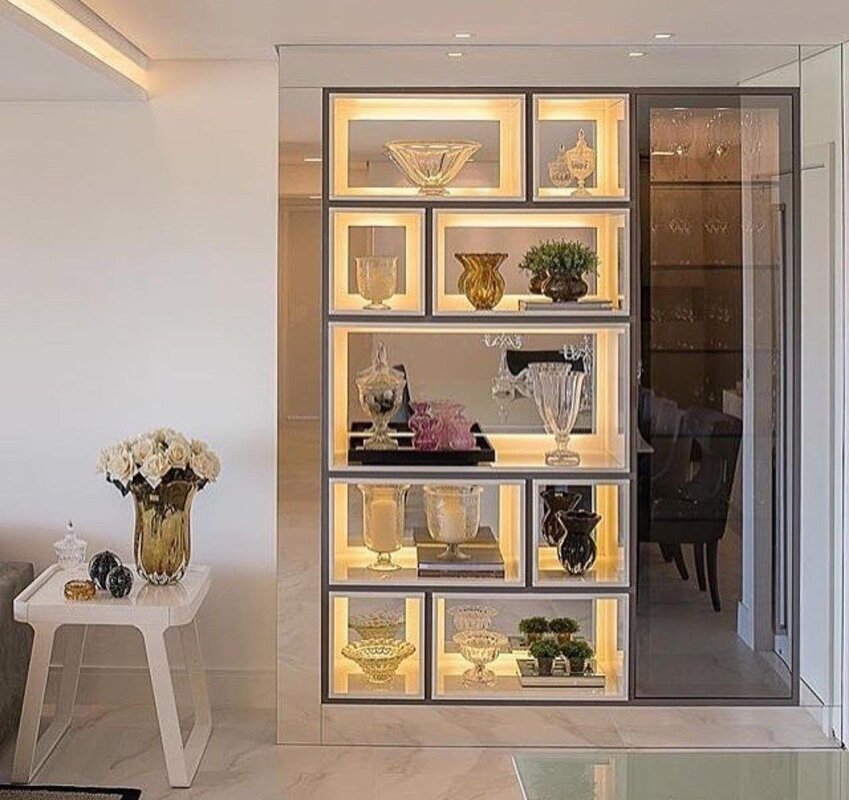 Built-in shelving