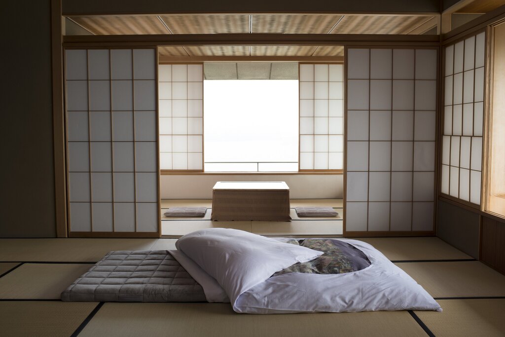 Japanese mattress for sleeping on the floor