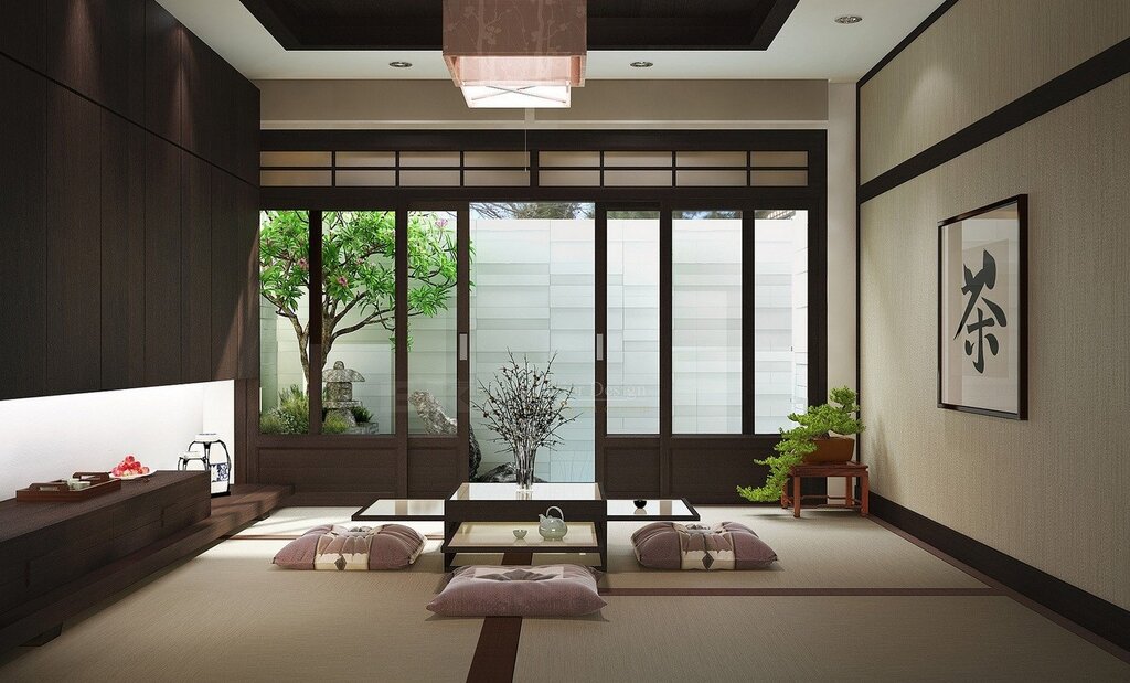 Japanese minimalism in apartment interior design