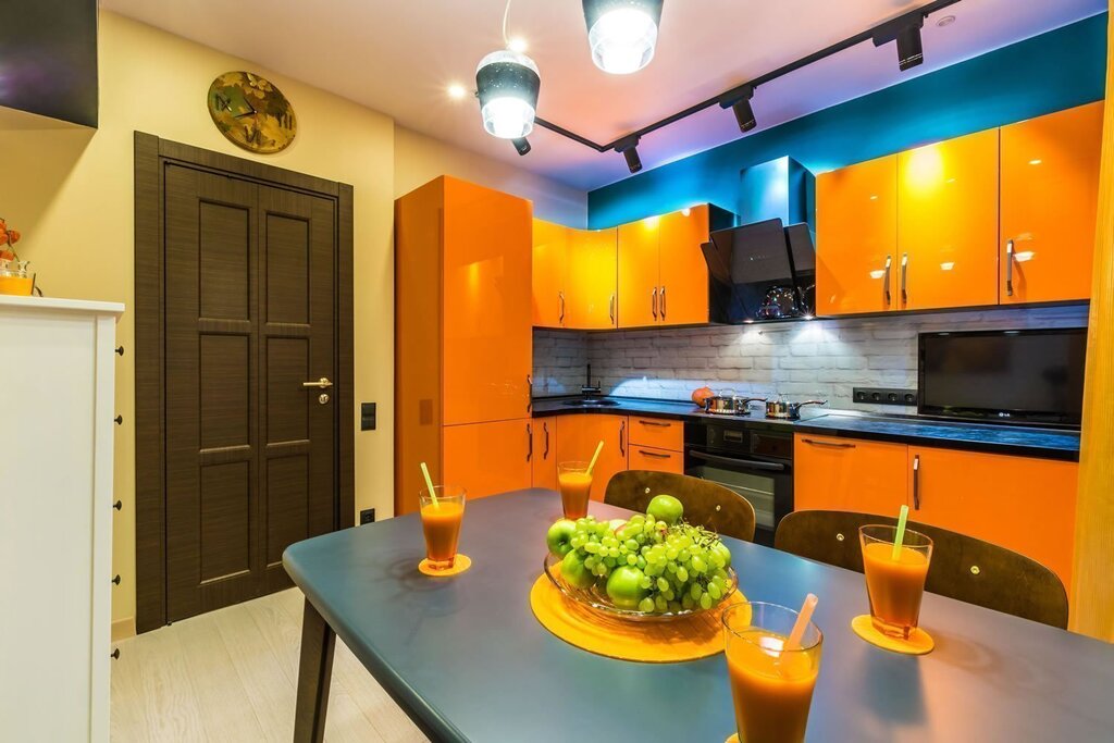 A bright kitchen in a modern style