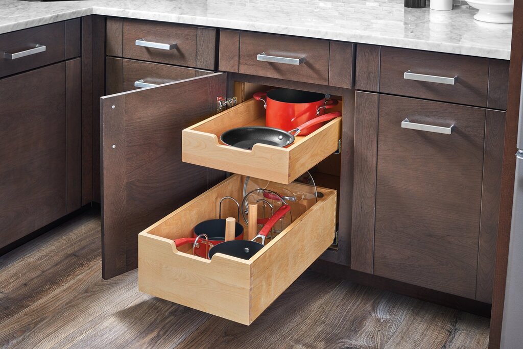 Drawers for kitchen cabinets