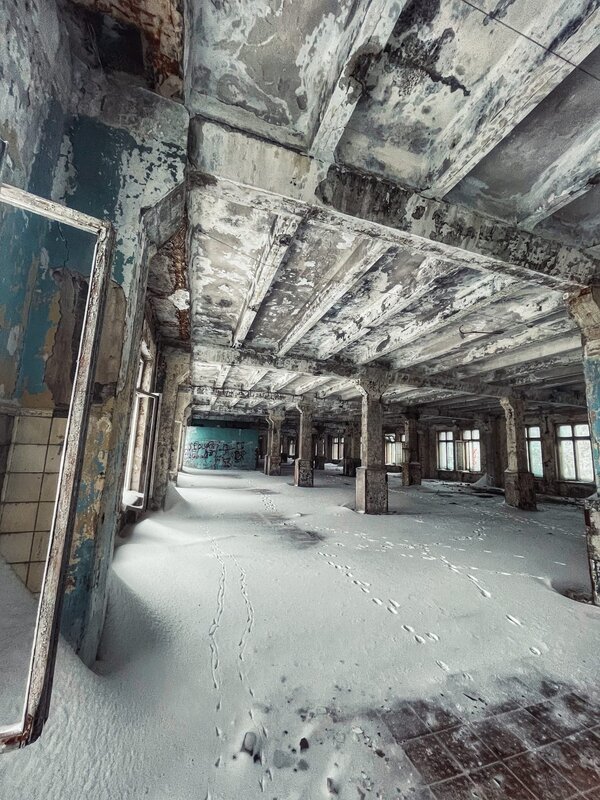 Abandoned place inside