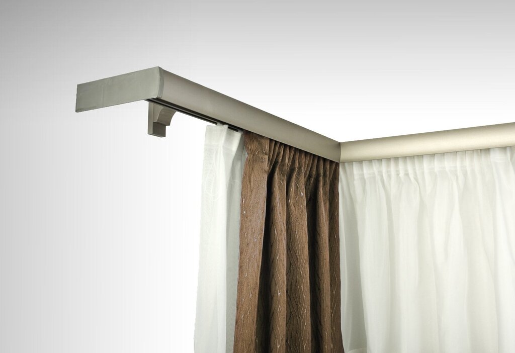 Enclosed curtain rod