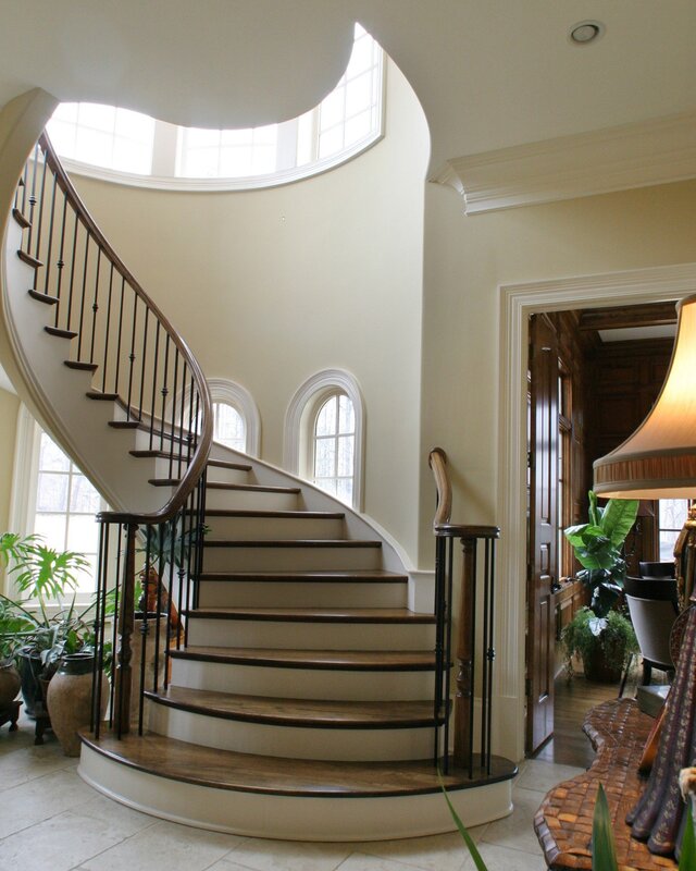 Rounded staircase