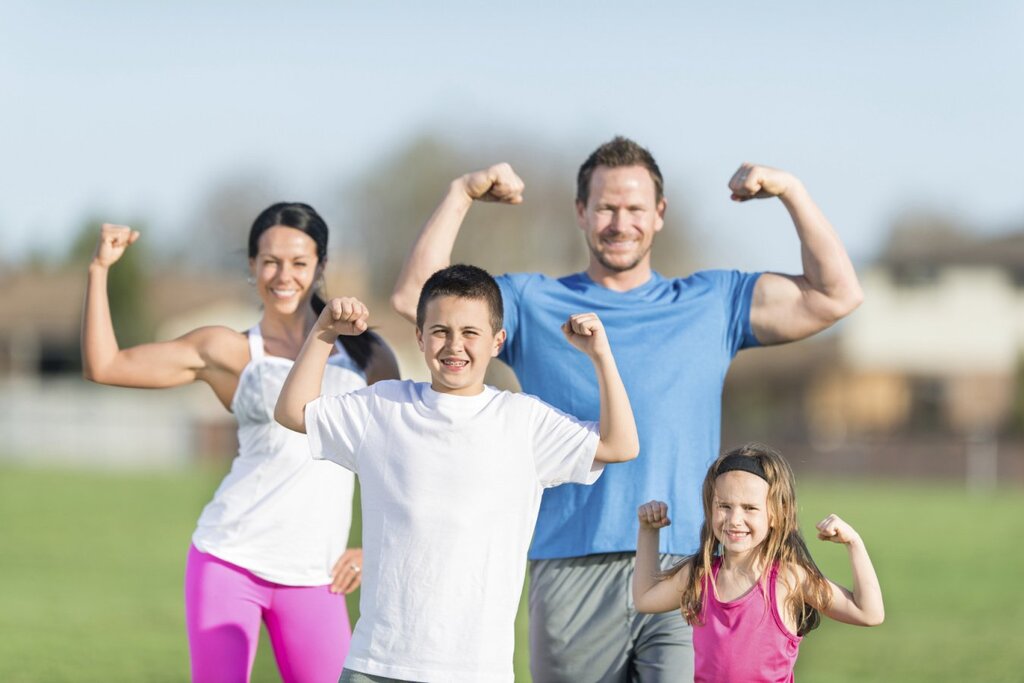 Healthy family pictures