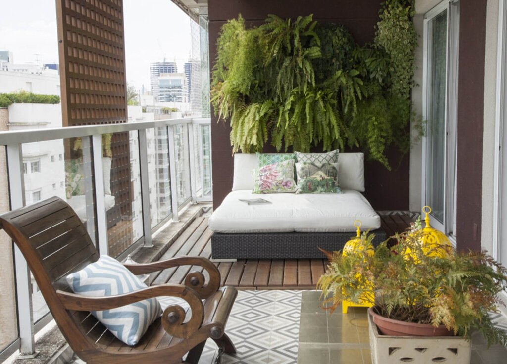 Greens on the balcony