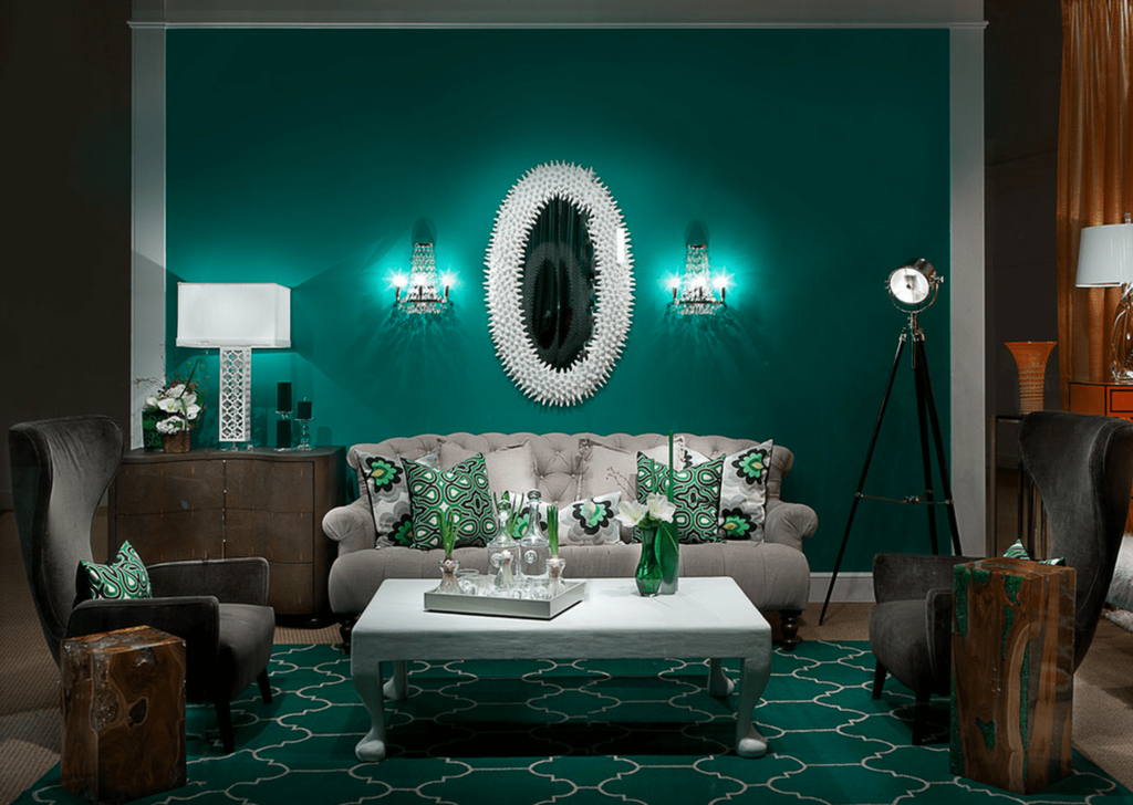 Green color in the interior