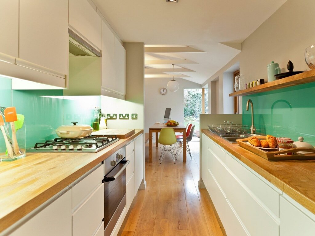 Green countertop for the kitchen