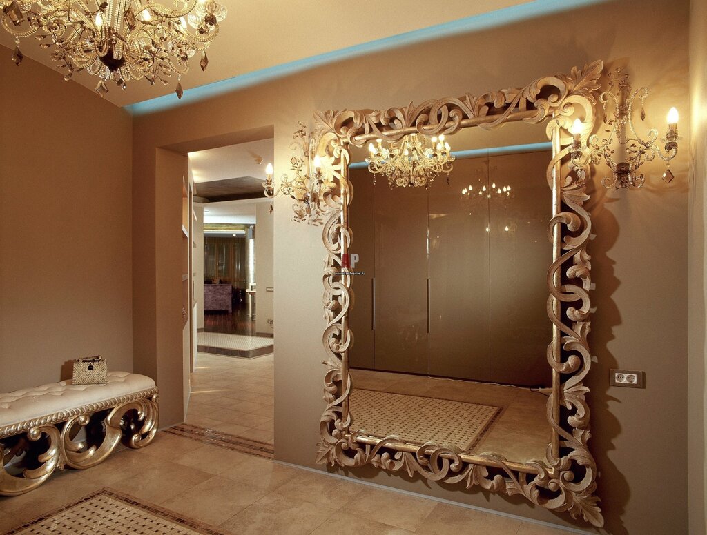 Mirrors for the hallway on the wall