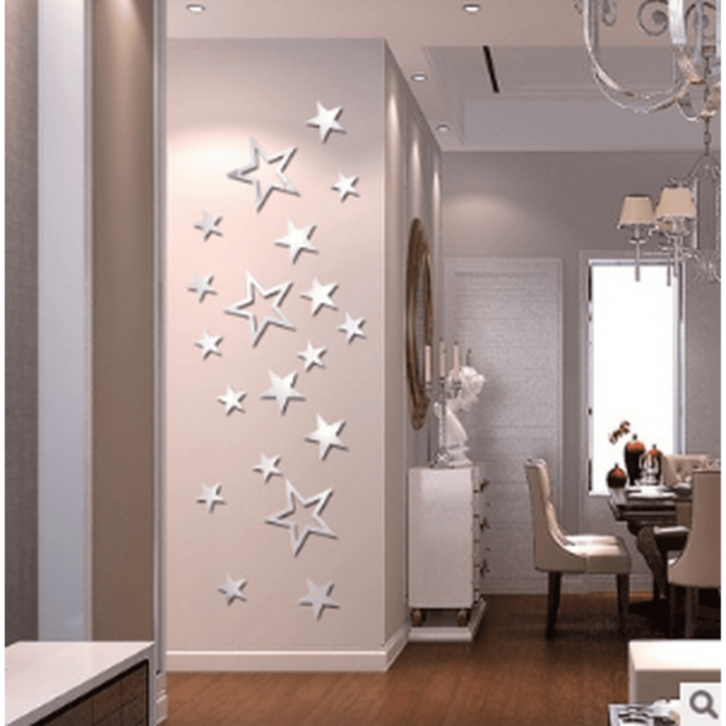 Mirror stickers for interior walls