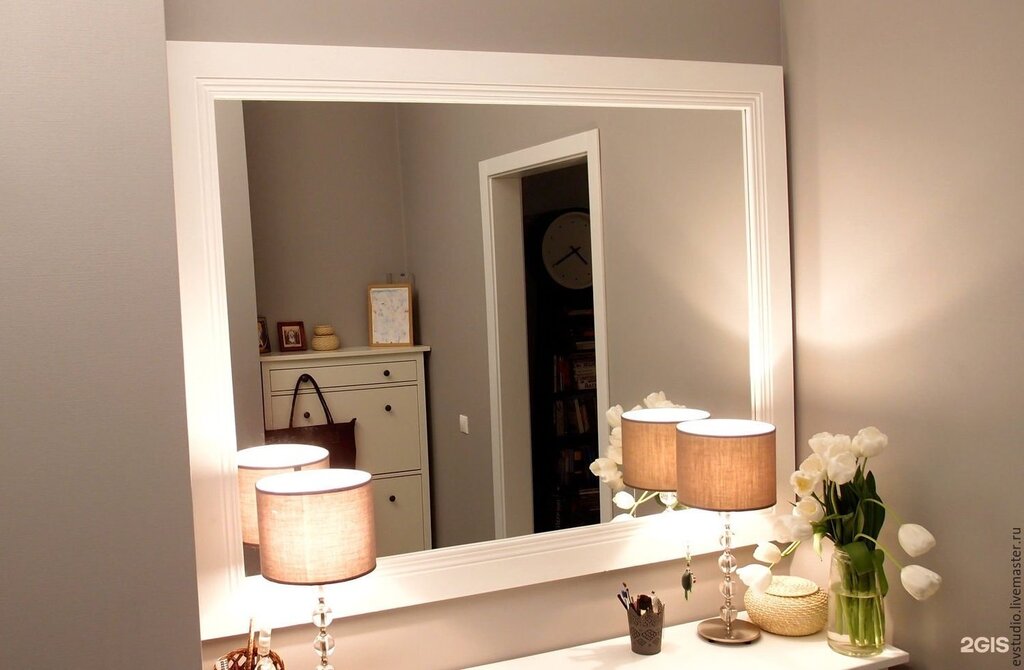 Wall mirror for the bathroom