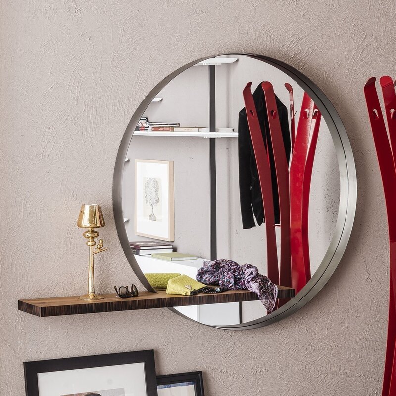 Wall-mounted mirror for the hallway