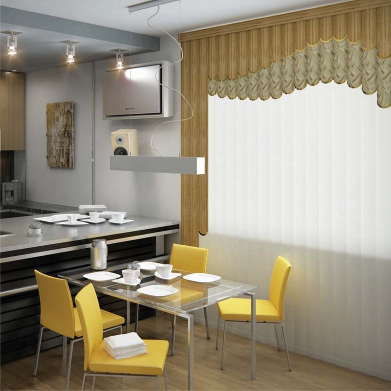 Blinds in the kitchen interior