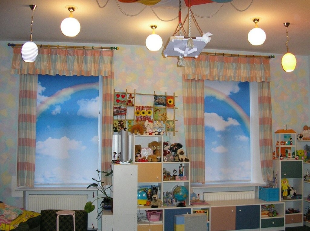 Blinds for a boy's nursery