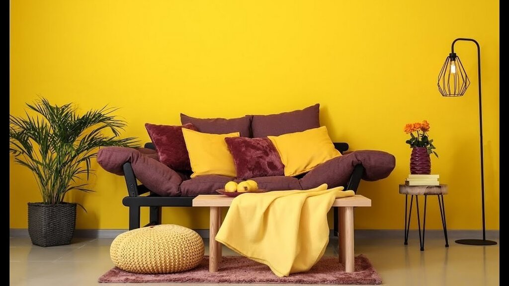 Yellow living room