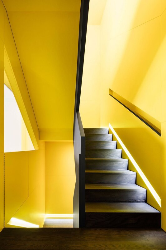 Yellow staircase