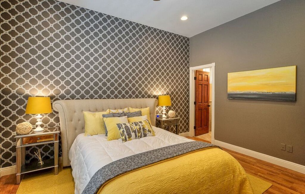 Yellow bedroom