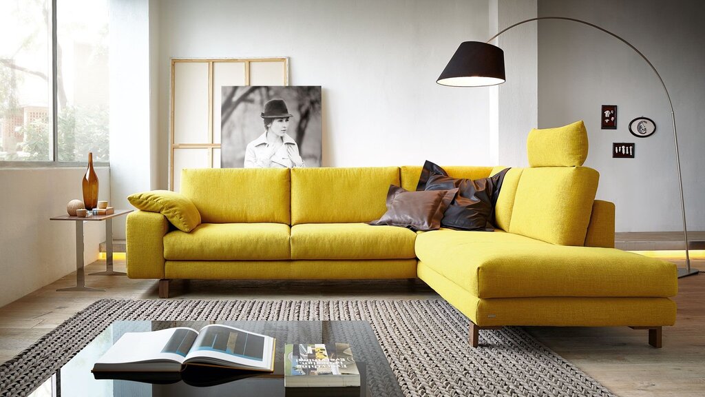 Yellow sofa