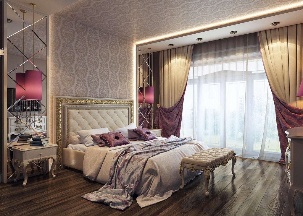 Women's bedroom in a modern style