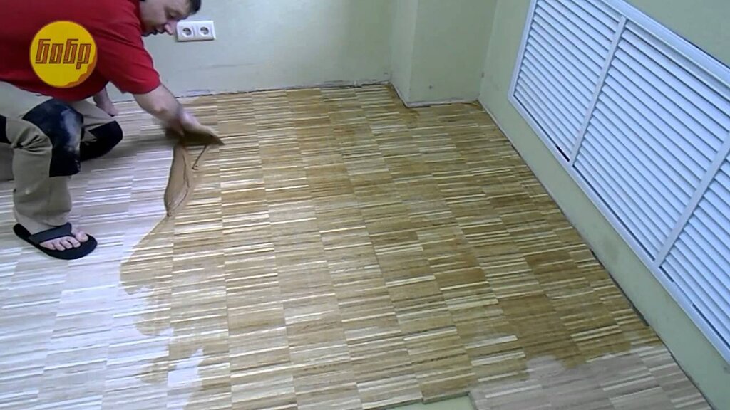 Liquid laminate for the floor