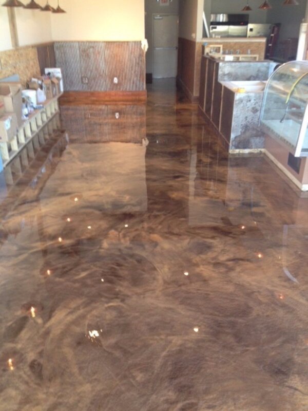 Liquid glass for flooring