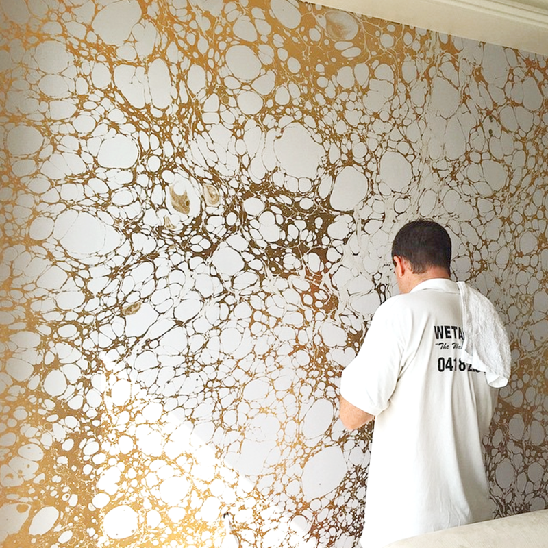 Gold paint for wall decoration