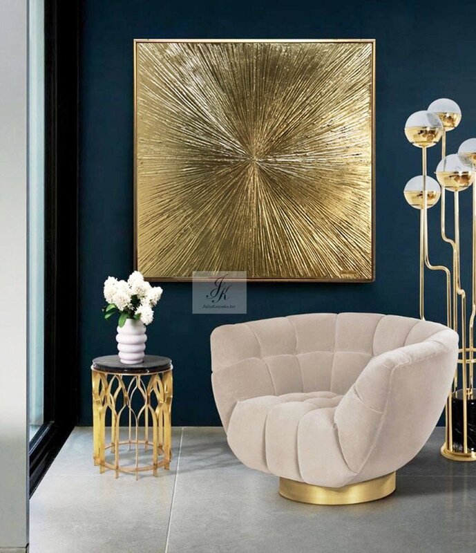 Golden wall decor